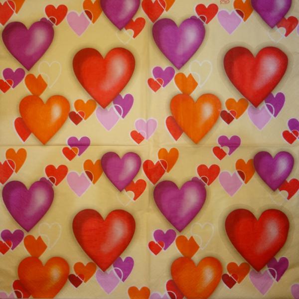 030 Heart / Hearts - 3-ply